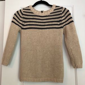 LOFT Chunky Knit Striped Sweater Sz S Petite